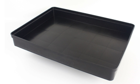 Conteneur en plastique conducteur 345x225x60mm de carte PCB de plateaux de pp ESD