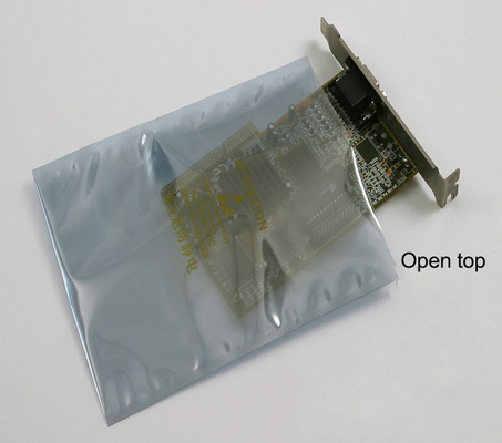 Blindage statique stratifié métallique translucide de sachet en plastique d'ESD d'emballage électronique