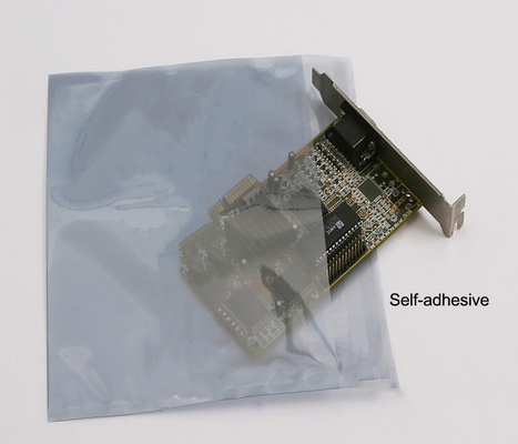 Blindage statique stratifié métallique translucide de sachet en plastique d'ESD d'emballage électronique