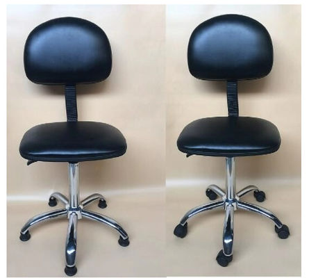 Chaise de laboratoire ESD en aluminium robuste - Pivotant à 360° avec roulettes en nylon