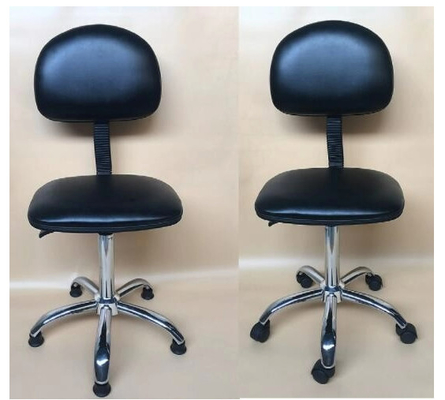 Chaise en aluminium durable de haute résistance de laboratoire d'ESD avec les poulies en nylon rotation de 360 degrés