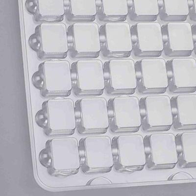 Boîte d'emballage en ampoules transparente pour la commande personnalisée électronique personnalisable et durable acceptée