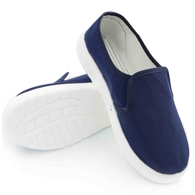 Glissement confortable respirable protégé de la poussière d'unité centrale du fond de PVC de Mesh Top Anti Static Shoes non