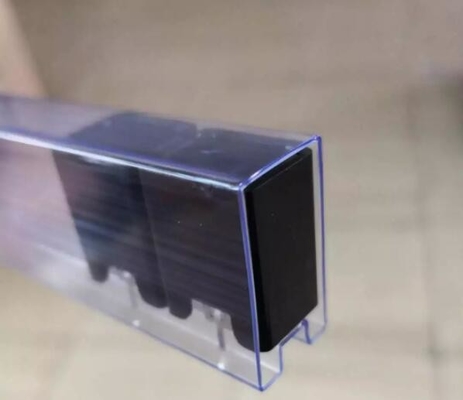 Anti tube statique en plastique carré clair dur d'Ic de PVC pour l'emballage d'IC