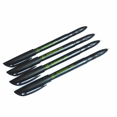 Divers bureau de couleur d'encre écrivant le logement en plastique de noir de stylo à bille d'ESD de 0.7MM anti statique
