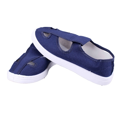 Chaussures de travail respirables antistatiques de toile d'unité centrale avec le fond mou confortable