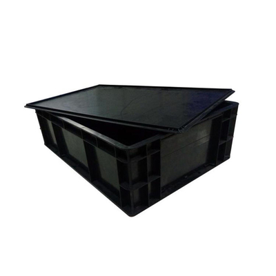 Boîte en plastique statique d'ESD de couleur noire durable de beaucoup de tailles anti pour le stockage composant de carte PCB