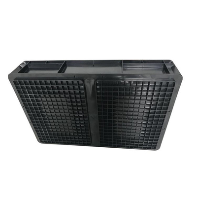 Boîte en plastique statique d'ESD de couleur noire durable de beaucoup de tailles anti pour le stockage composant de carte PCB