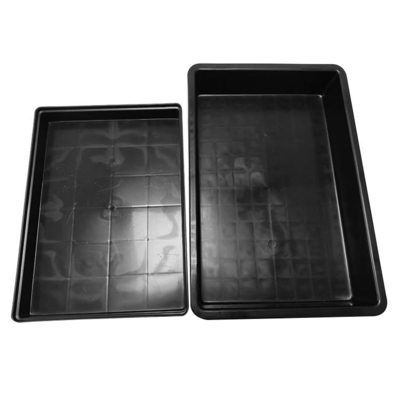 130 mm de profondeur plateaux en plastique ESD pour la solution d'emballage de taille interne 215x140x110 mm
