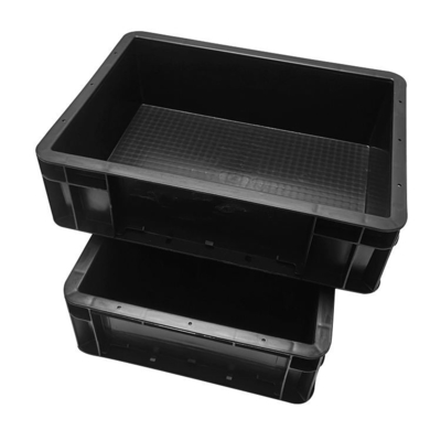 130 mm de profondeur plateaux en plastique ESD pour la solution d'emballage de taille interne 215x140x110 mm