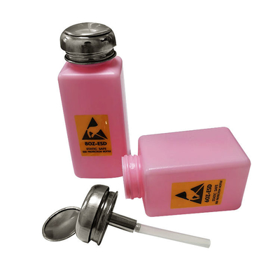 Pompe dissolvante d'alumine de chapeau du HDPE solides solubles de la bouteille 240ML de distributeur d'Esd d'alcool antistatique