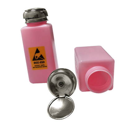 Pompe dissolvante d'alumine de chapeau du HDPE solides solubles de la bouteille 240ML de distributeur d'Esd d'alcool antistatique