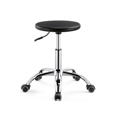 Chaise ESD ergonomique en salle blanche avec des caractéristiques réglables et un siège en cuir en PU confortable