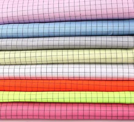 Tissu antipoussière ESD pour les salles blanches, tissé en tissu, antistatique et respirant, fourni en rouleaux de 150 m.