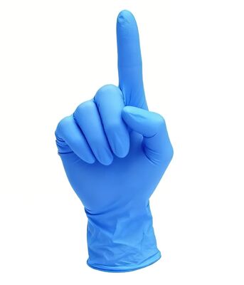 Gants d'examen jetables 100% nitrile, sans latex, de qualité industrielle, bleus/oranges, sans poudre