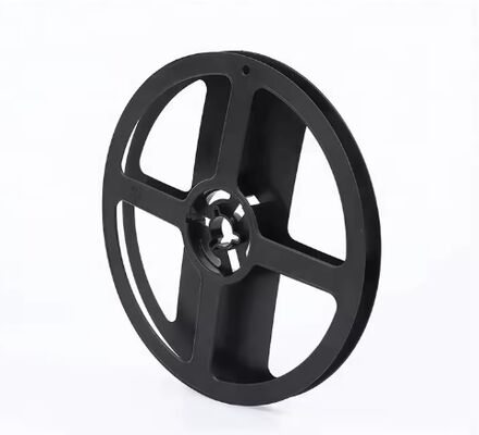 Black 7-inch plastic packaging reels for SMD LED flexible strips, carrier tape spools