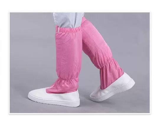 Chaussures anti-statiques à longues jambes chaussures de salle blanche en cuir en PU Taille 35-50