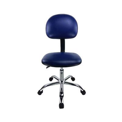 Chaise de salle blanche en cuir bleu ESD PU 510-700 mm réglable pour l'assemblage électronique