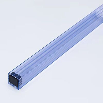 Tubes d'emballage IC carrés en PVC ESD transparents, taille personnalisée pour le stockage de composants