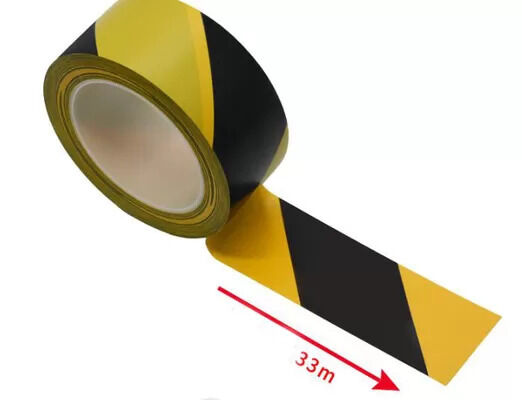 Clean Room ESD Products Ground Warning Esd PVC Floor Marking Tape Yellow Black