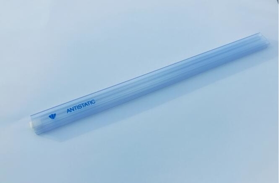 Surface bleue transparente d'Esd d'anti IC emballage statique flexible de tubes