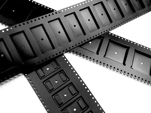 Bande de transporteur de Smd de noir du CÆ DELIXIN avec l'anti matériel statique de couverture