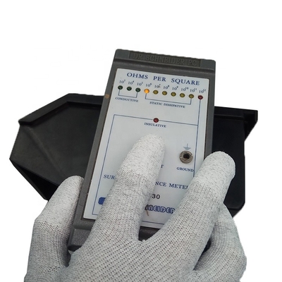Plateaux en plastique conducteurs d'ESD, anti Esd matériel statique de la boîte pp de conteneur de 10E4-109