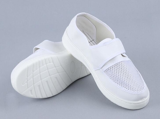 Accessoires respirables de Cleanroom, chaussures de sécurité nettes simples de l'unité centrale Esd du Velcro 220mm