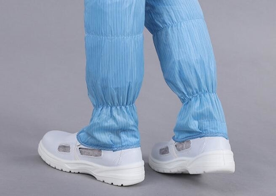 Chaussures de sécurité dispersives statiques uniques antipoussière bleues de PVC   Matériel d'unité centrale