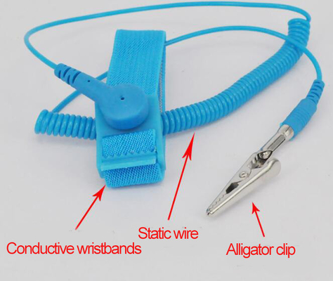 Bande de décharge de dragonne d'ESD de Cleanroom fondant la dragonne DLX WS01