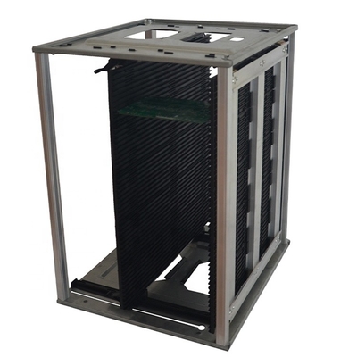 Accessoires statiques en aluminium de DLX anti, porte-magazines noir de carte PCB d'ESD