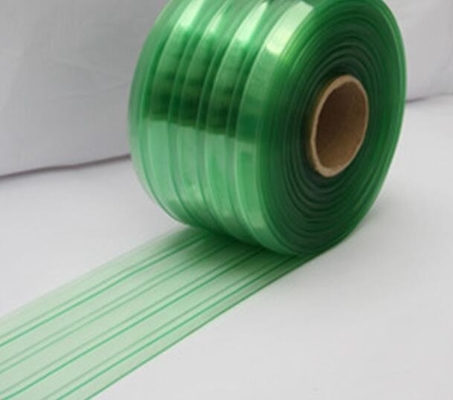 Rideaux antistatiques verts ESD en porte à lamelles de vinyle de PVC pour l'industrie/Cleanroom