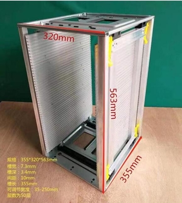 porte-magazines en aluminium de carte PCB d'ESD d'anti accessoires statiques de 355X320X563mm