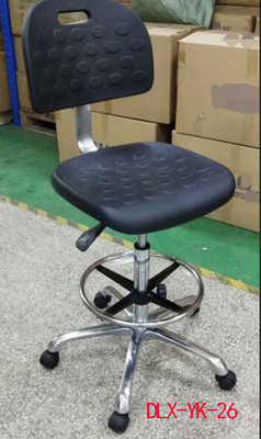 Chaise sûre noire 10E6-10E9 de selles d'ESD avec 201 l'acier inoxydable Footring