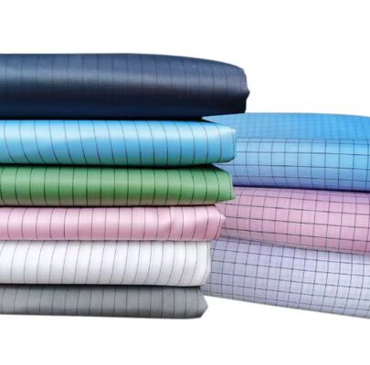 Vêtements de travail de salle blanche ESD Tissu antipoussière, antistatique, tissage à tige