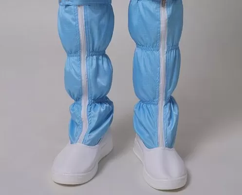 Chaussures anti-statiques à longues jambes chaussures de salle blanche en cuir en PU Taille 35-50