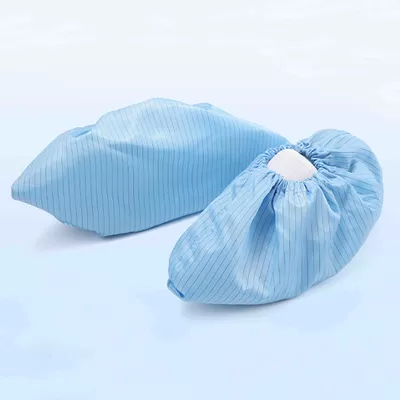 Couvre-chaussures antistatiques sans poussière, couvre-chaussures conducteurs propres à semelle souple et rayée