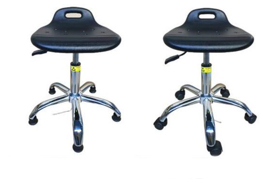 Chaise antistatique de tabouret d'ESD de pièce sans poussière d'unité centrale avec des roues pour l'usine pharmaceutique